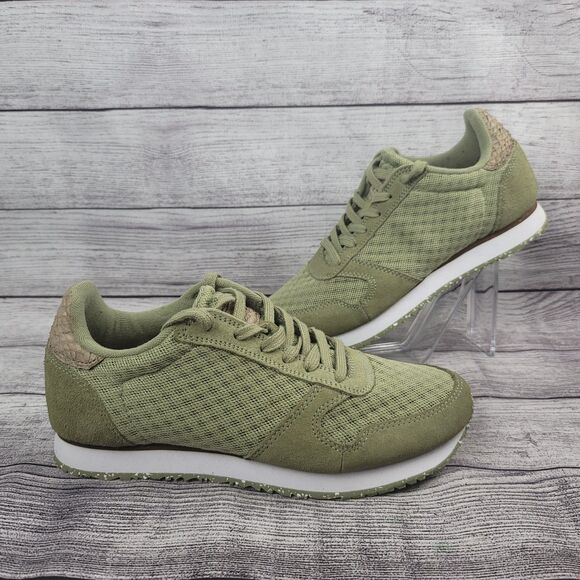 Woden Shoes - Woden Womens Size 7.5 Ydun Suede Mesh II Sneakers Tan Scandinavian Comfort